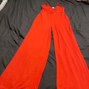 Wide leg jumpsuit